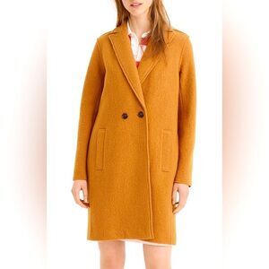J Crew Daphne Topcoat In Italian Boiled Wool Coat